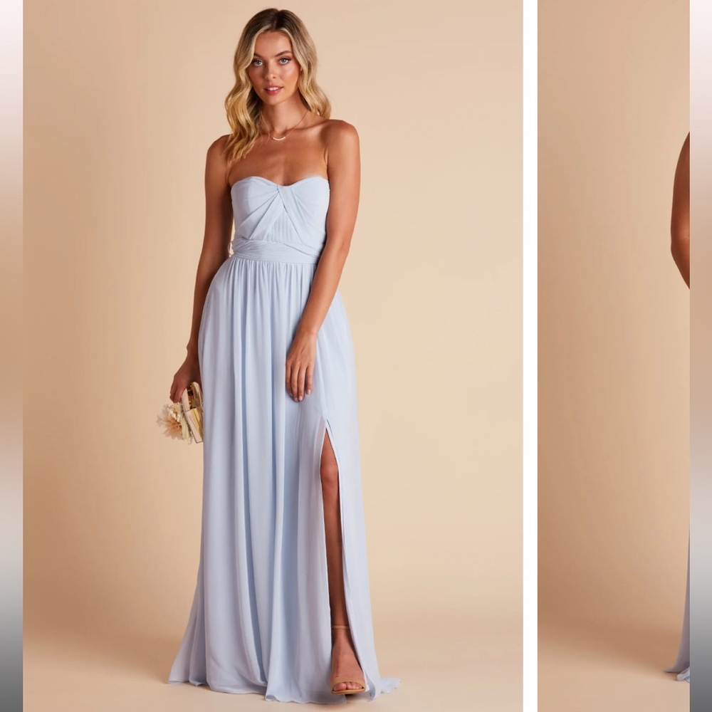 Birdy Grey Icy Blue Grace Convertible Dress with Slit